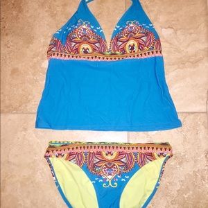 Athleta Two Piece Tankini Bathing Suit